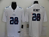 Nike Titans 22 Derrick Henry White Shadow Logo Limited Jersey,baseball caps,new era cap wholesale,wholesale hats